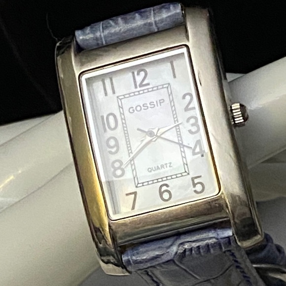 Gossip Quartz Watch Mother of Pearl Face Leather Strap - Picture 10 of 14